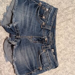 Miss Me Blue Denim Jean Shorts
